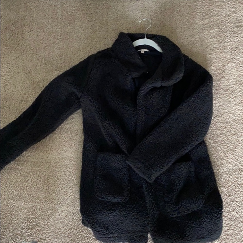 Black teddy coat